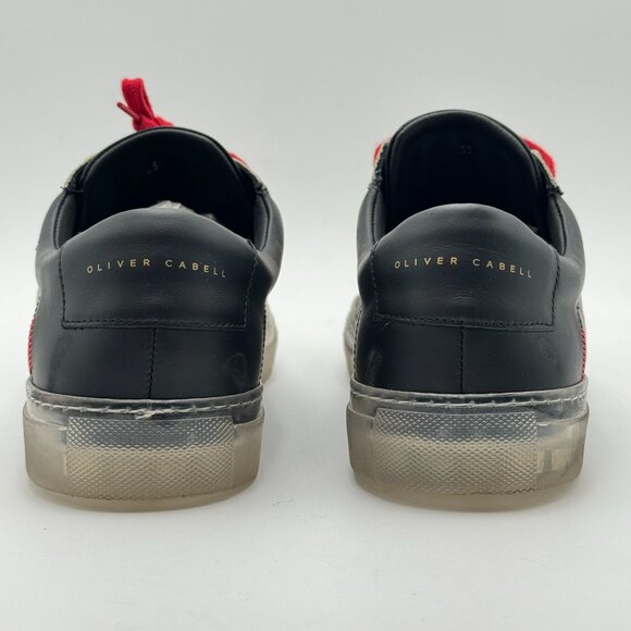Oliver Cabell Low 1 Metropolis Sneakers Distressed Leather Suede Toe Cap Retro - Picture 5 of 11